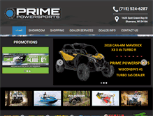 Tablet Screenshot of primepowersports.com